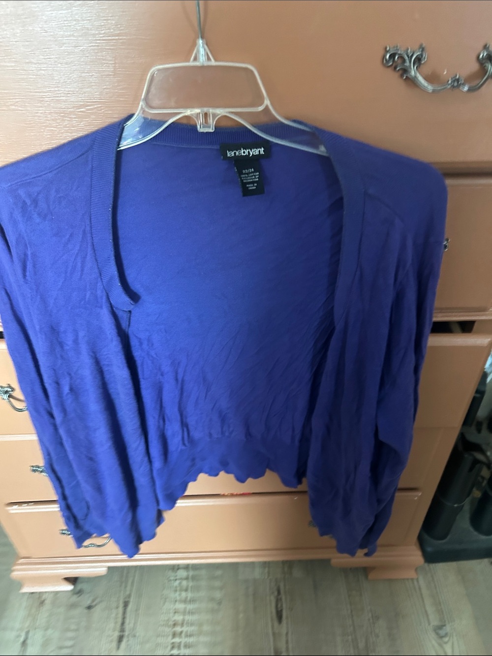Lane Bryant Vibrant Purple Open-Front Cardigan